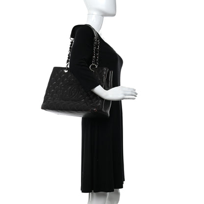 Chanel Caviar Quilted Grand Shopping Tote GST Dark Brown 2 of 9