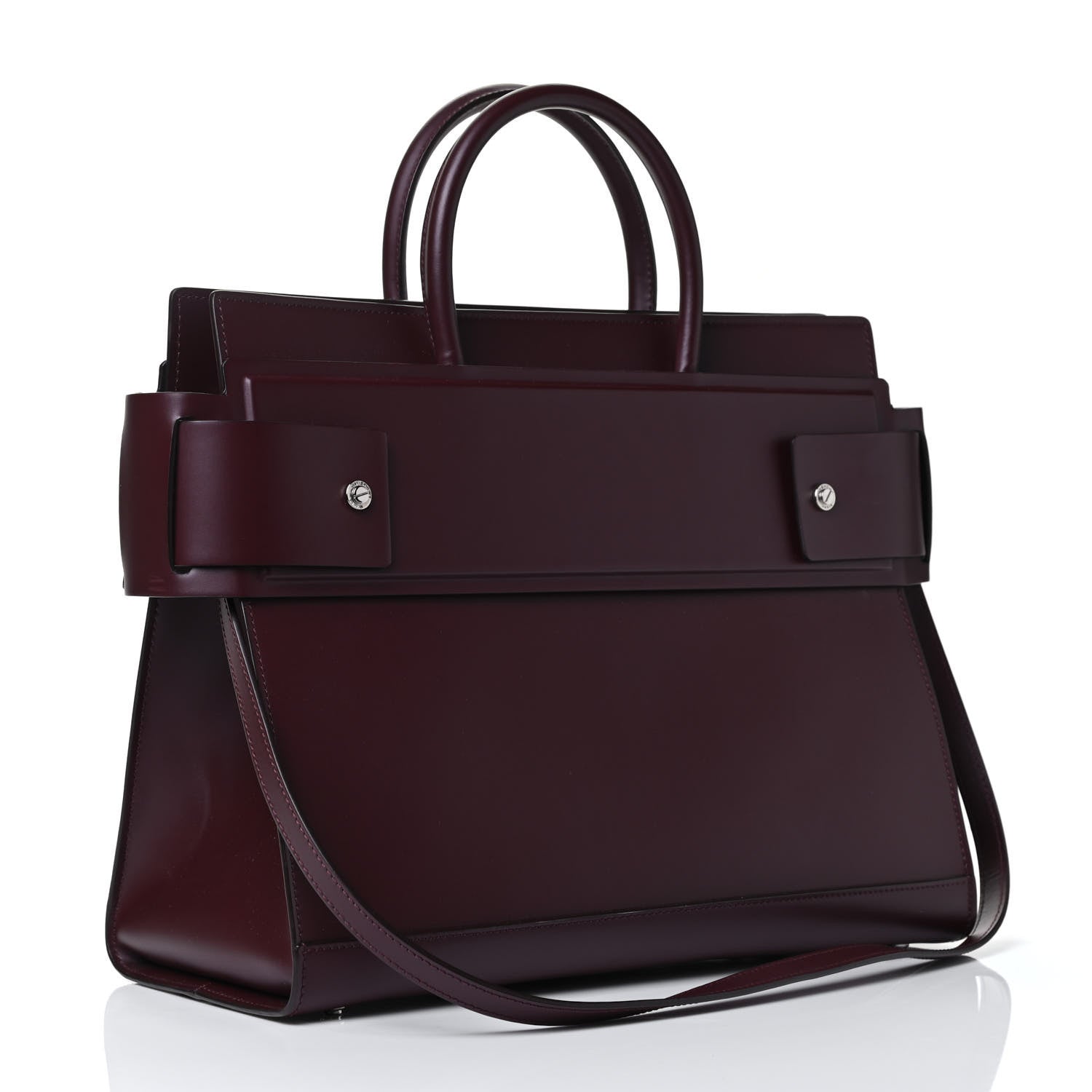 Givenchy Smooth Calfskin Medium Horizon Satchel Oxblood 2 of 4