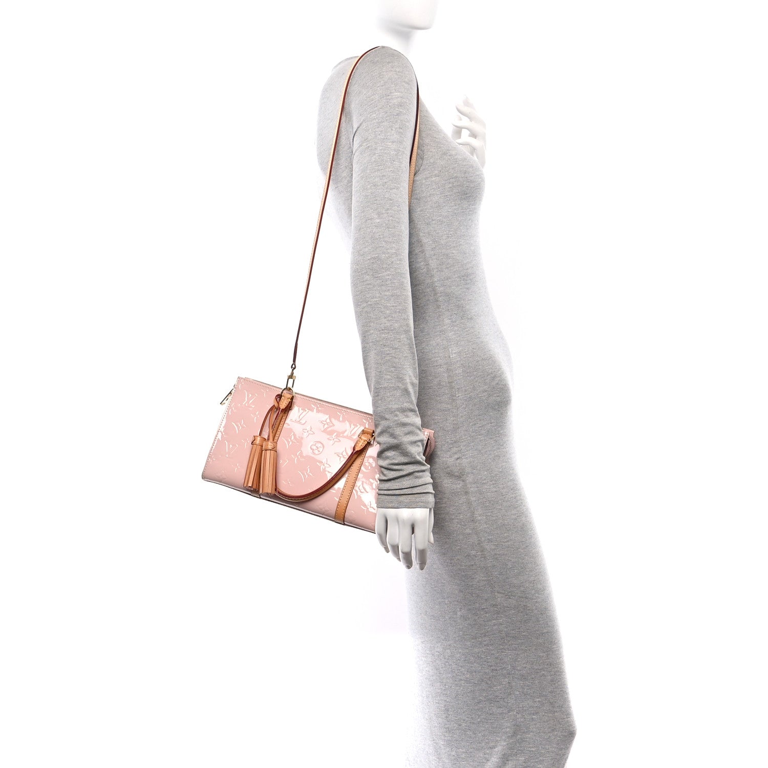 Louis Vuitton Vernis Neo Triangle Rose Ballerine 2 of 10