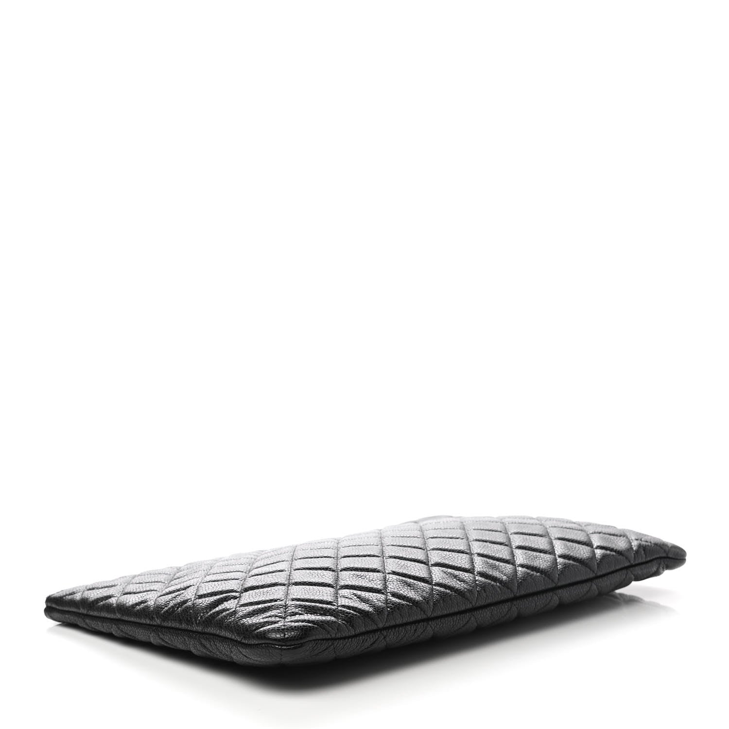 Chanel Caviar Quilted Large Cosmetic Case Black 4 of 7