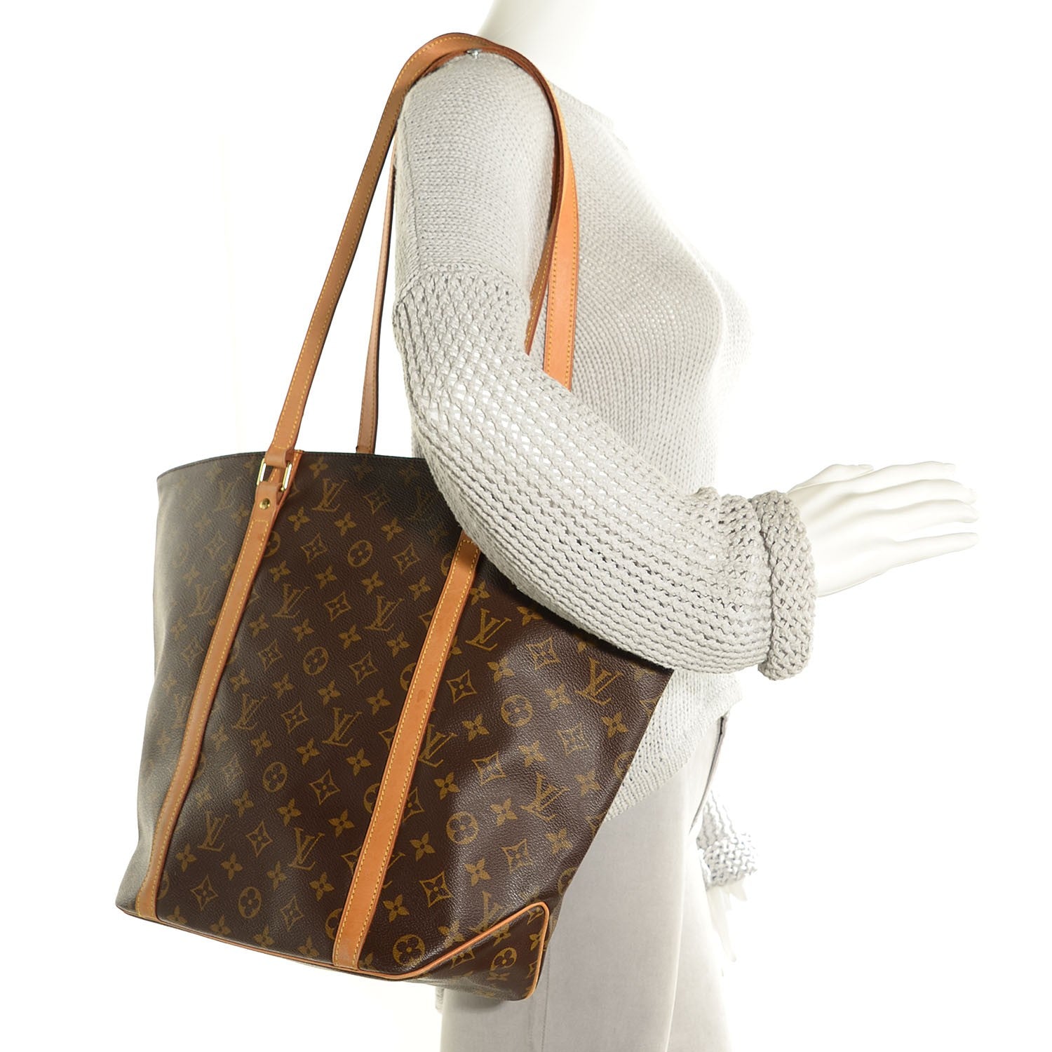 Louis Vuitton Monogram Sac Shopping Tote 2 of 7