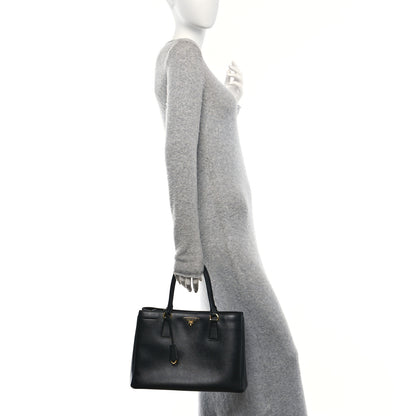 Prada Saffiano Lux Medium Tote Black 2 of 10