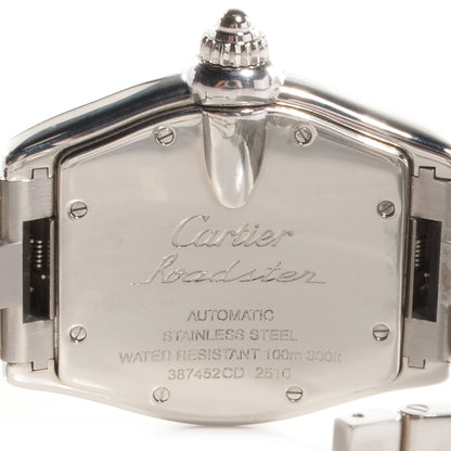 Cartier Stainless Steel 37mm Roadster Automatic Watch Black 3 of 10