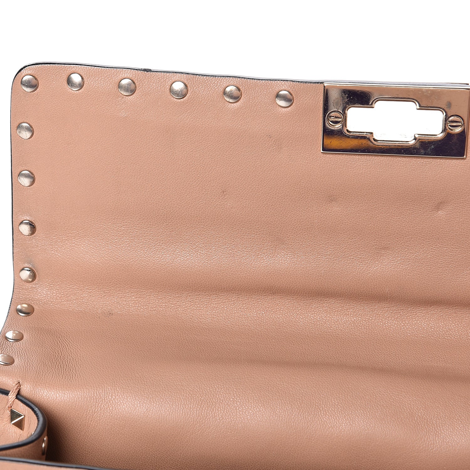 Valentino Garavani Nappa Medium Rockstud Spike Shoulder Bag Camel Rose 12 of 12