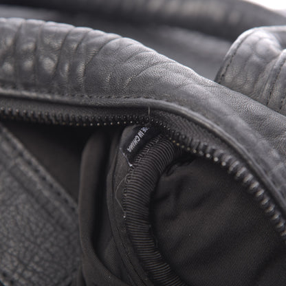 Alexander Wang Pebbled Lambskin Rocco Matte Black Iridescent Hardware 7 of 10