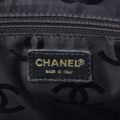 Chanel Calfskin Wild Stitch Top Handle Bag Black 6 of 17