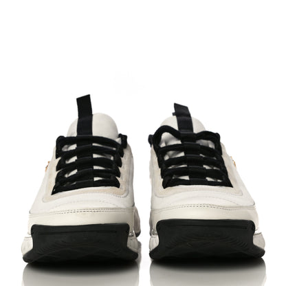 Chanel Fabric Calfskin Suede CC Sneakers 41 Ivory Black 2 of 15