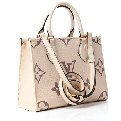 Louis Vuitton Empreinte Monogram Giant Onthego PM Creme Bois De Rose 3 of 10