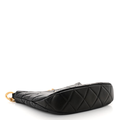 Chanel Lambskin Quilted CC Chain Hobo Black 4 of 11