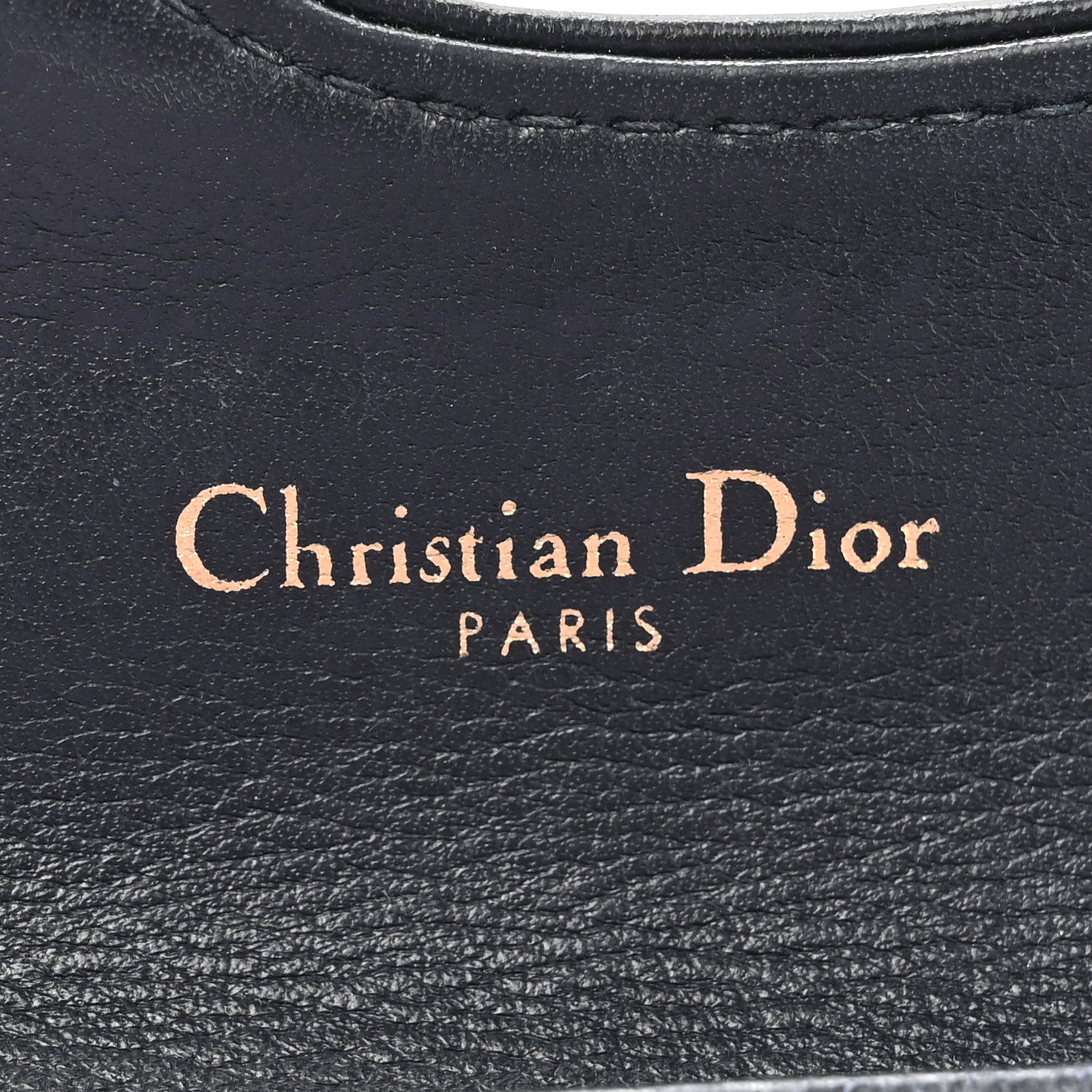 Christian Dior Oblique Saddle Card Holder Blue 6 of 9