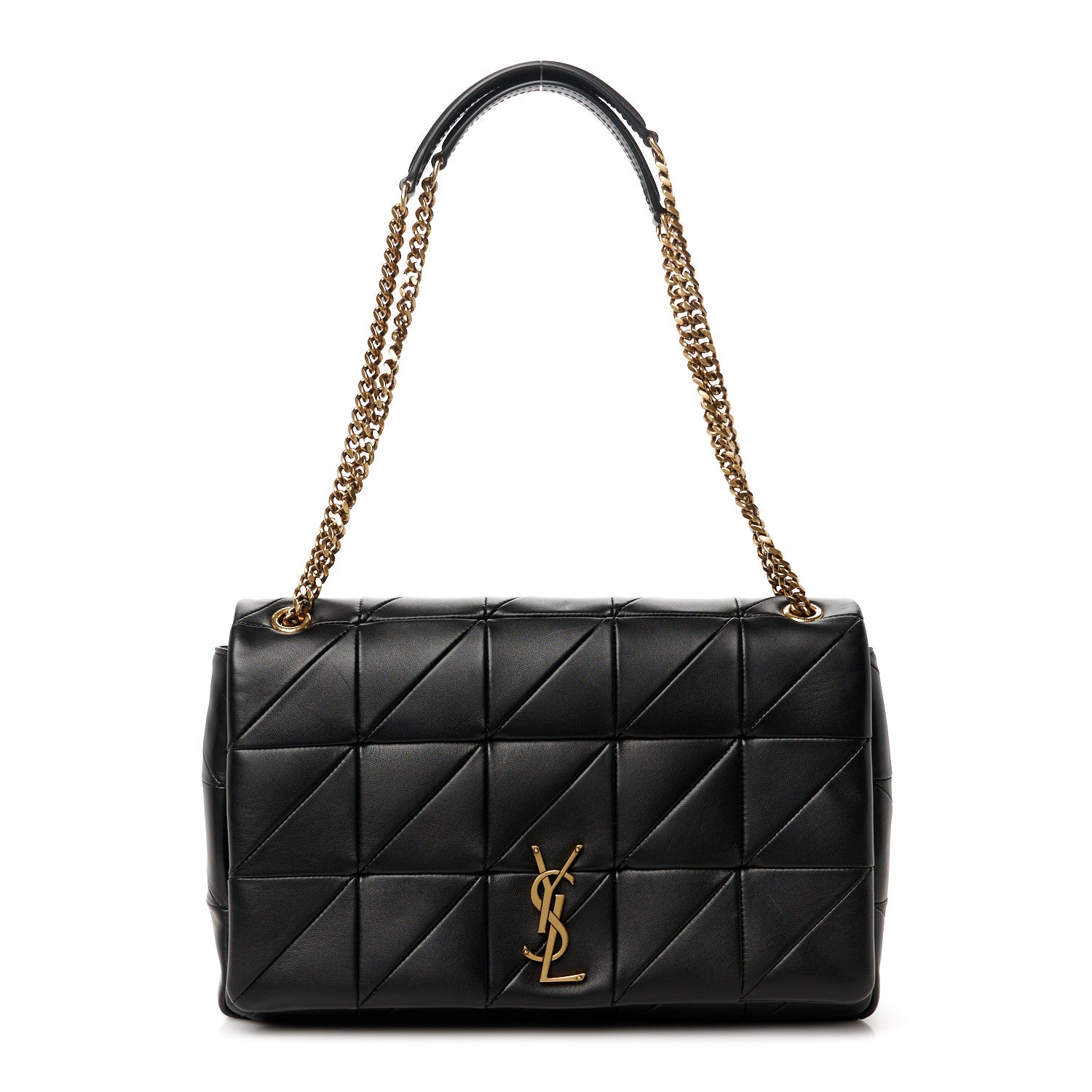 Saint Laurent Lambskin Patchwork Monogram Large Jamie Black 1 of 10