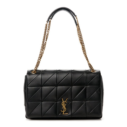 Saint Laurent Lambskin Patchwork Monogram Large Jamie Black 1 of 10