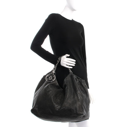 Chanel Distressed Caviar XL Coco Cabas Black 2 of 12