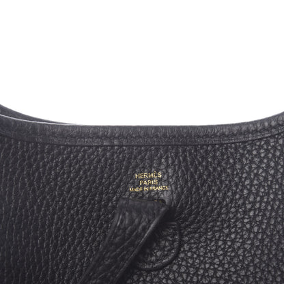 Hermes Taurillon Clemence Evelyne TPM Black 6 of 11