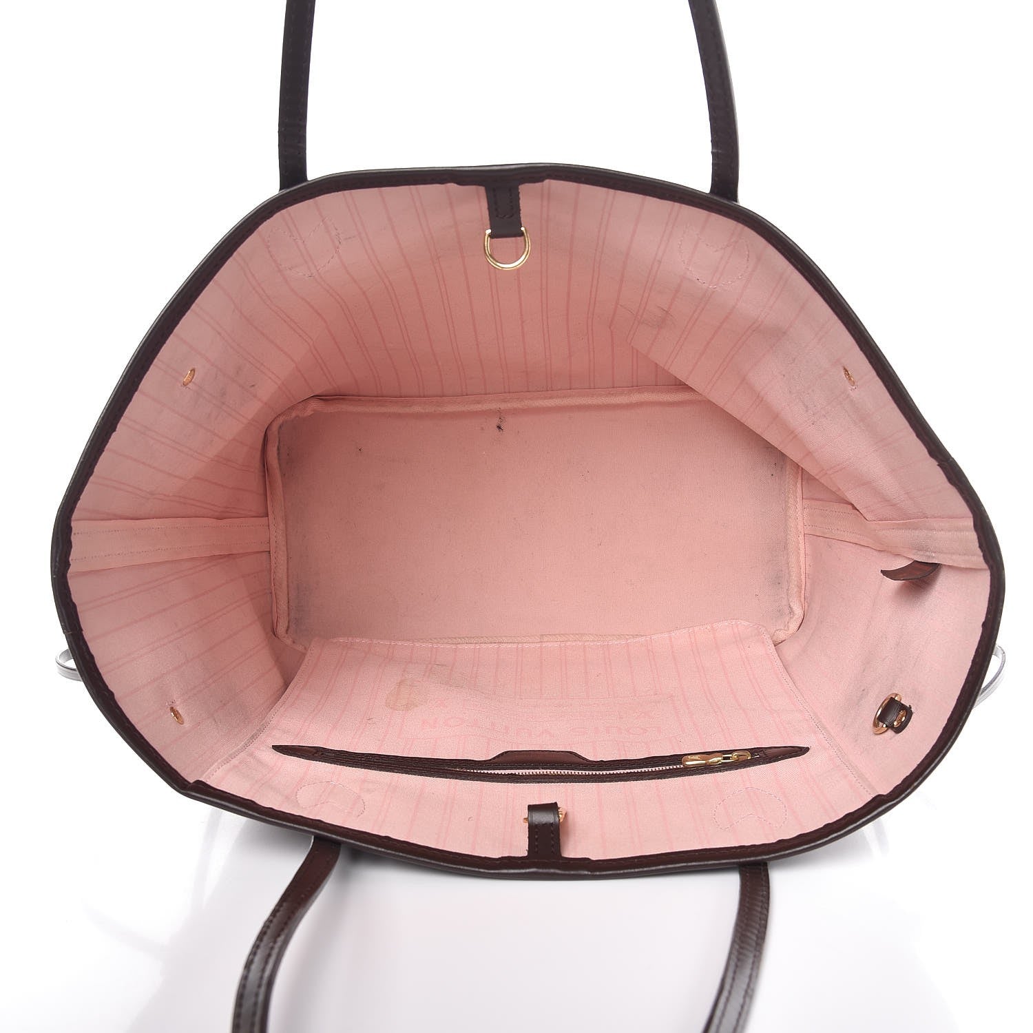 Louis Vuitton Damier Ebene Neo Neverfull MM Rose Ballerine 5 of 16