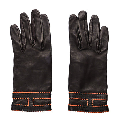 Hermes Lambskin Gloves 8 Brown 1 of 6