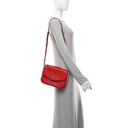 Louis Vuitton Calfskin Monogram Very Messenger Rubis Red 2 of 9