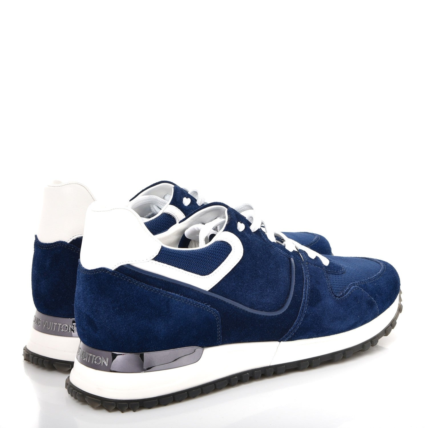 Louis Vuitton Suede Run Away Sneakers 38 Blue 4 of 8