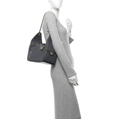 Chanel Caviar Quilted Small Chanel 25 Handbag Dark Grey 2 of 10