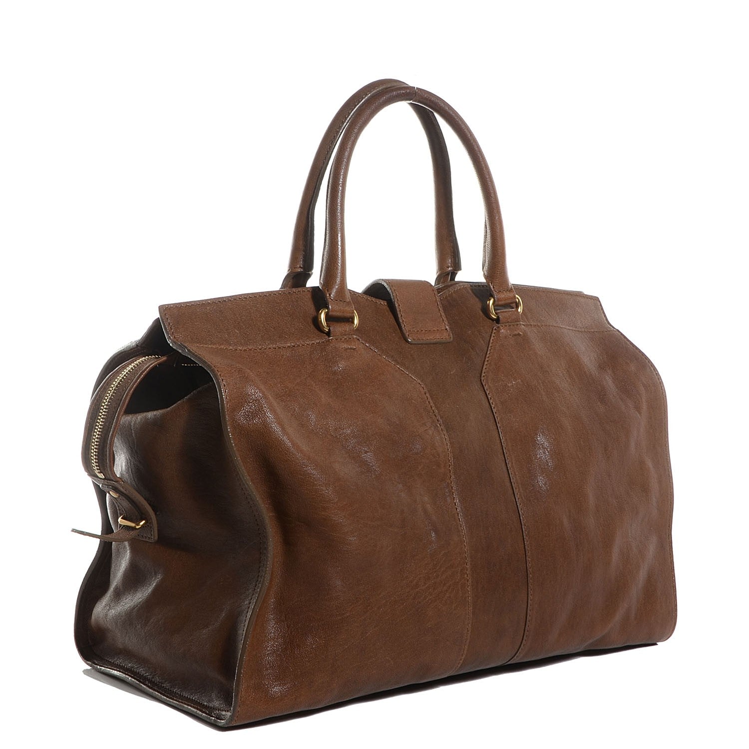 Saint Laurent Sheepskin Large Cabas ChYc Brown 3 of 8