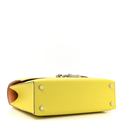 Hermes Epsom Verso Verrou 21 Lime Natural 4 of 11