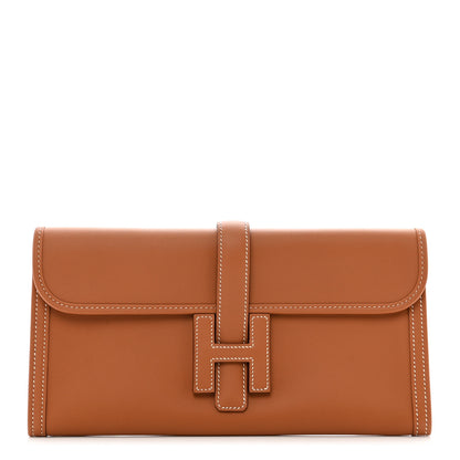 Hermes Swift Jige Elan 29 Clutch Gold 1 of 8