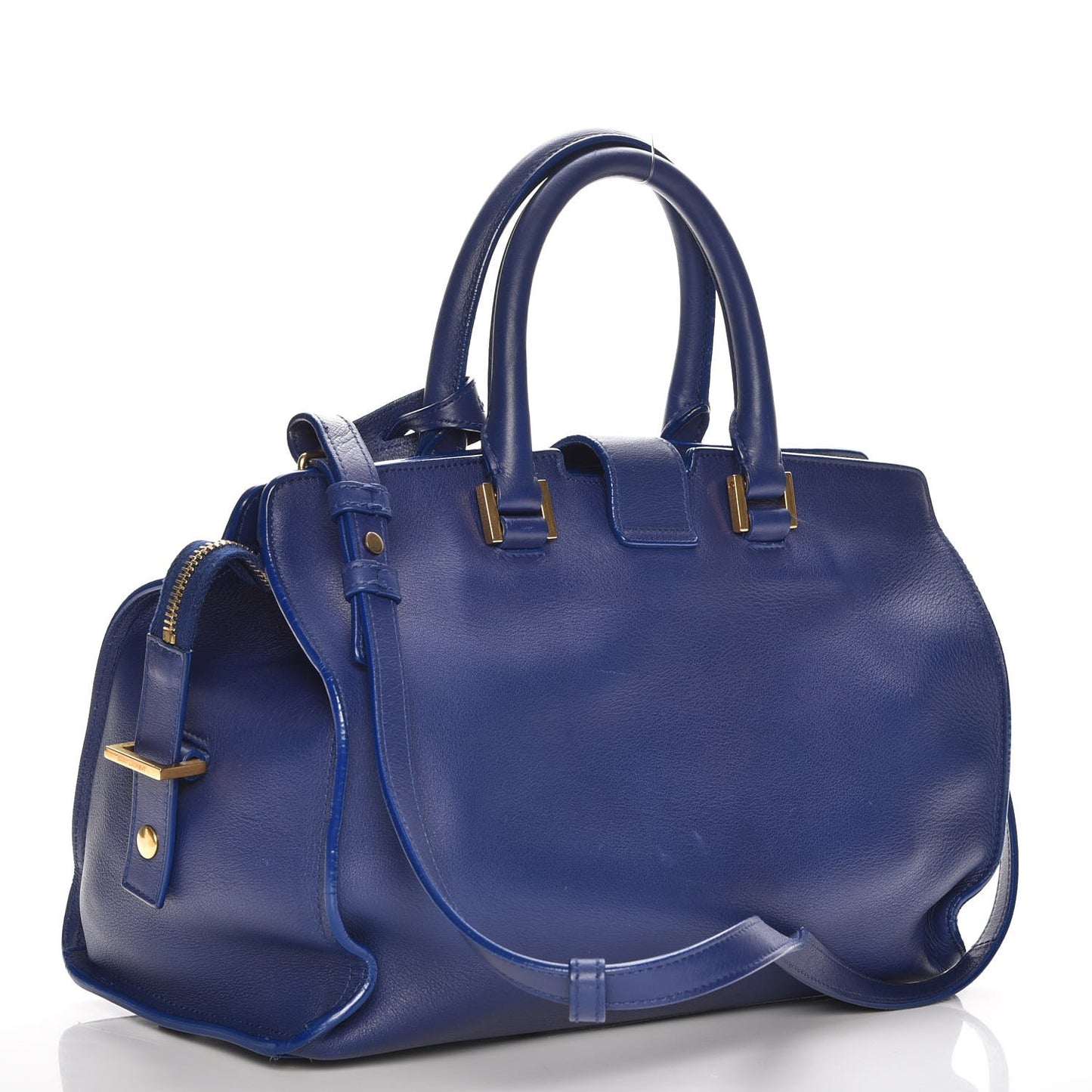 Calfskin Small Classic Y Cabas Navy