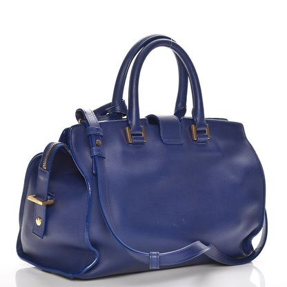 Saint Laurent Calfskin Small Classic Y Cabas Navy 4 of 12