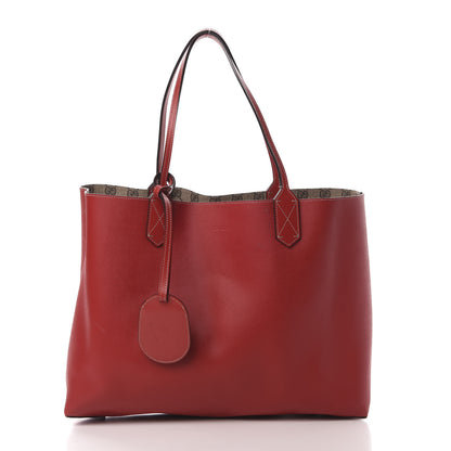 Gucci GG Supreme Monogram Medium Reversible Tote Beige Red 3 of 18