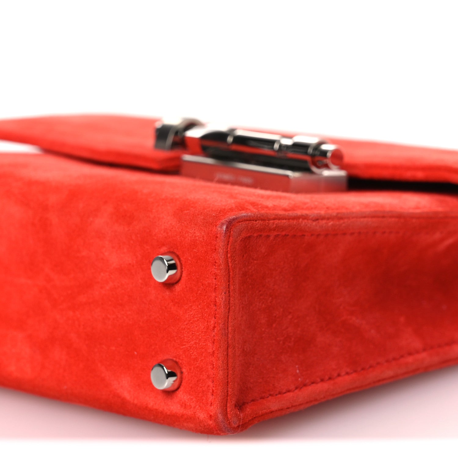 Hermes Veau Doblis Mini Verrou Chaine Bag Capucine 10 of 12