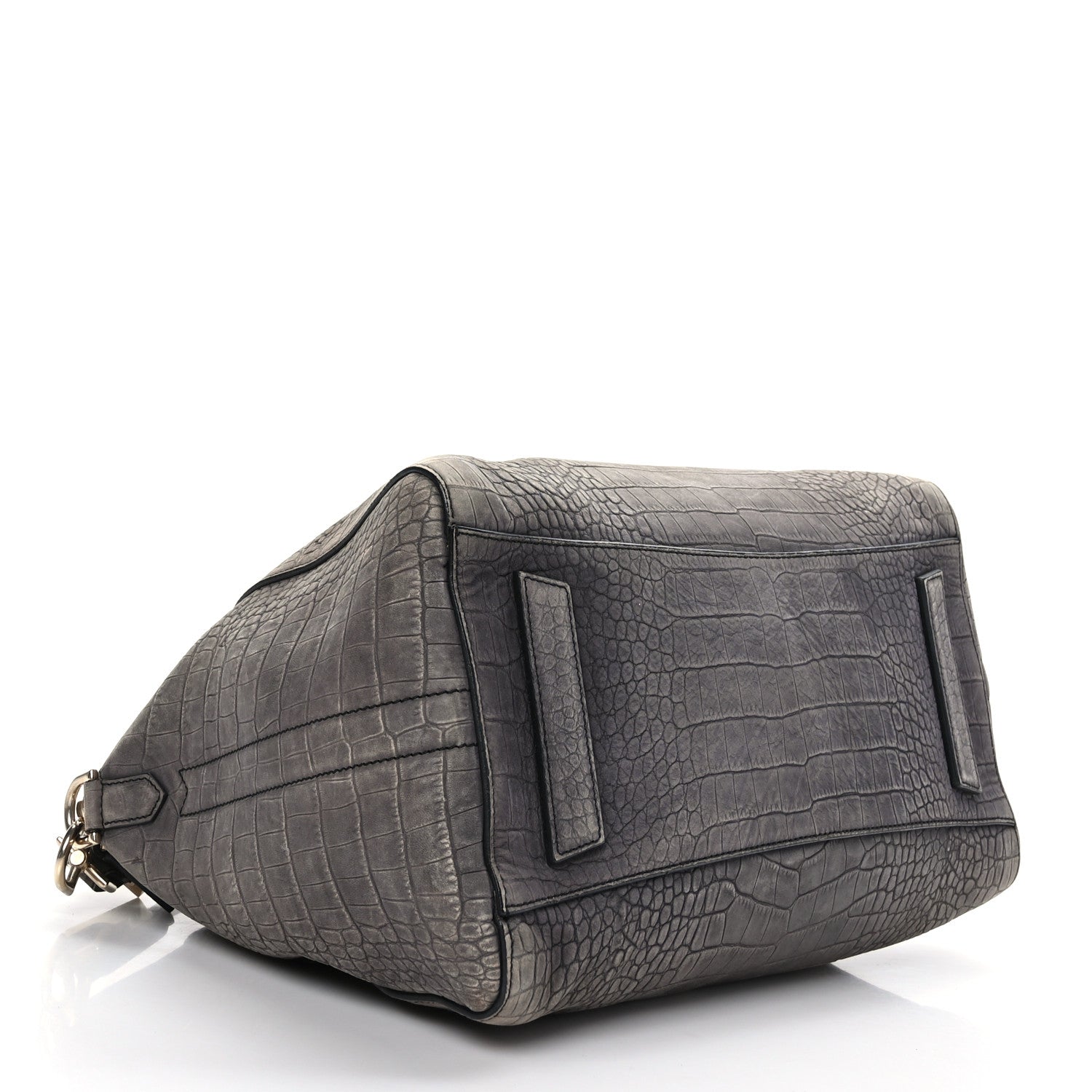 Givenchy Nubuck Crocodile Embossed Medium Antigona Washed Black 3 of 8