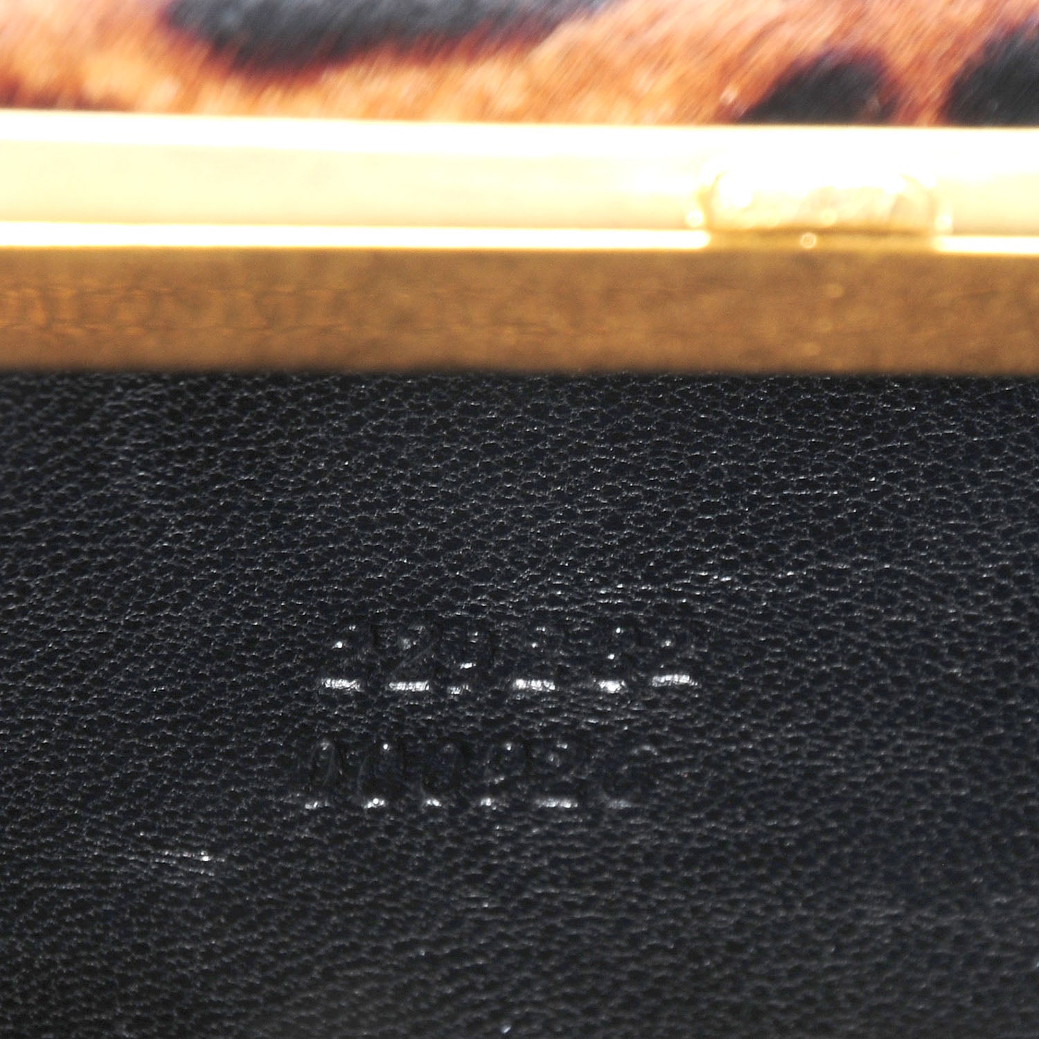 Alexander McQueen Calf Hair Leopard Print Knuckle Box Clutch Brown Black 9 of 9