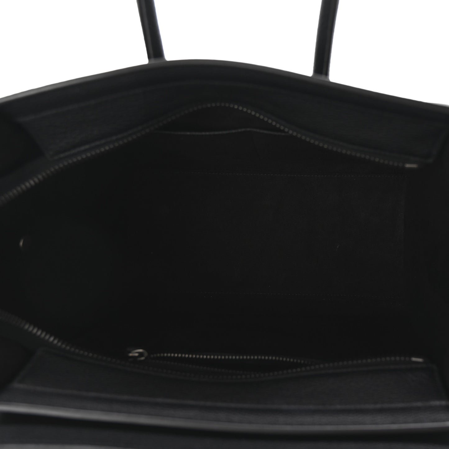 Drummed Calfskin Micro Luggage Black