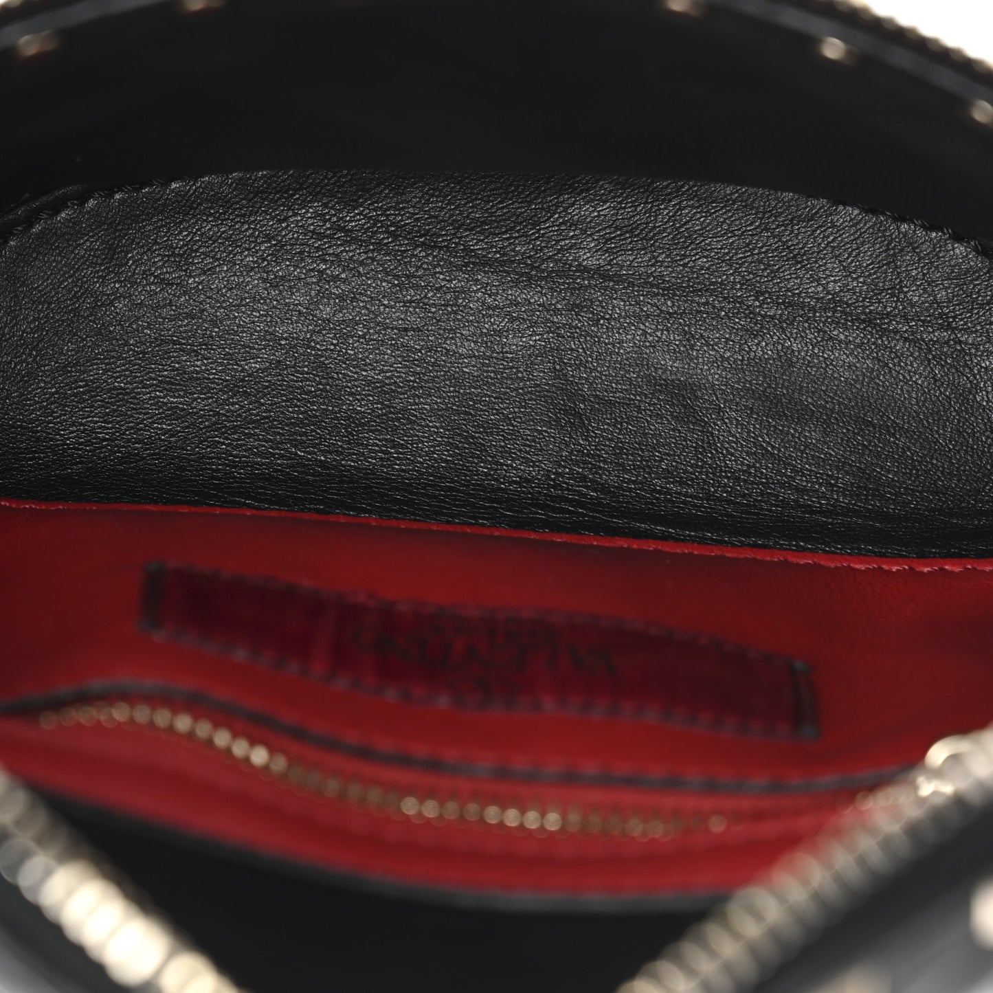 Nappa Rockstud Spike Belt Bag 85 Black