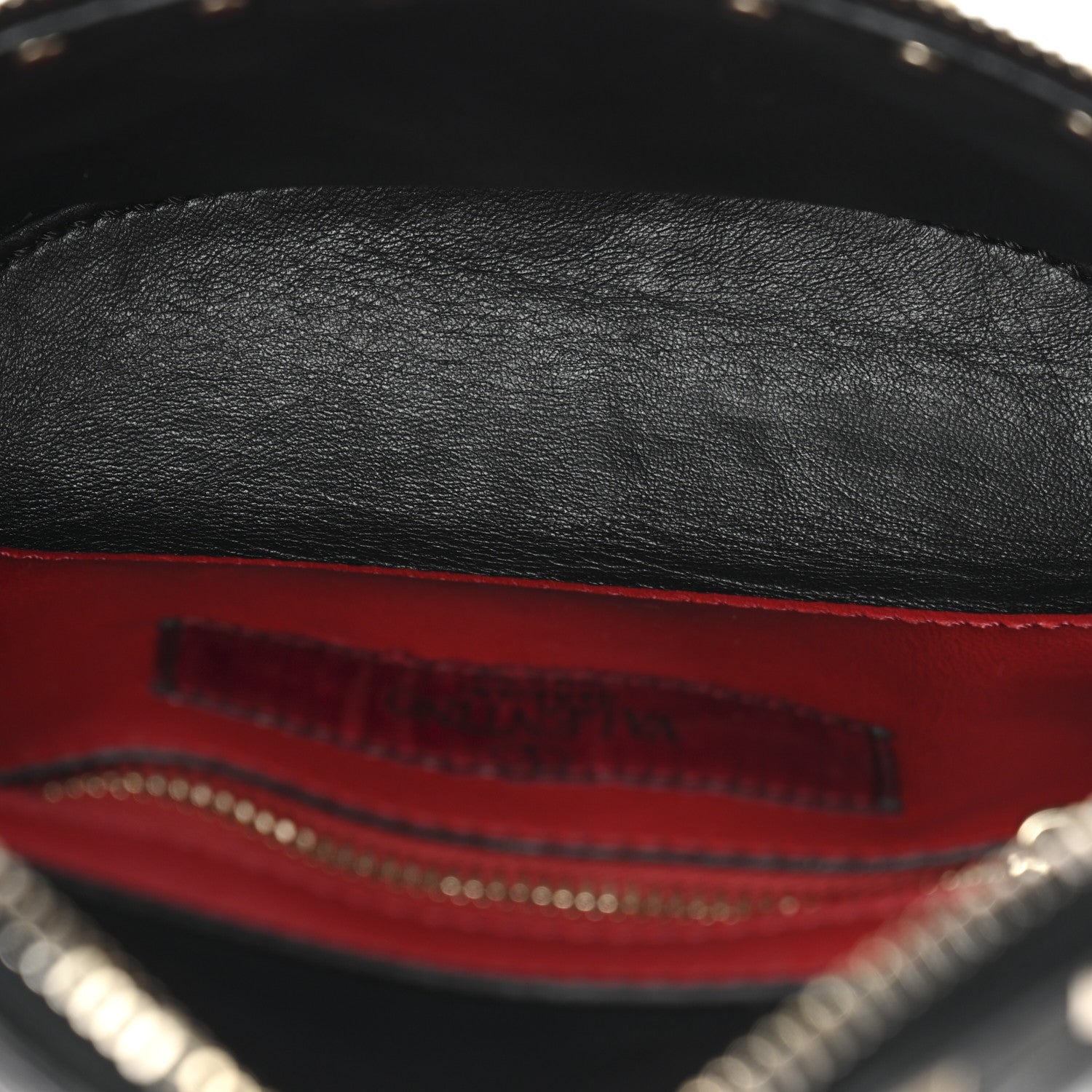 Valentino Garavani Nappa Rockstud Spike Belt Bag 85 Black 5 of 10
