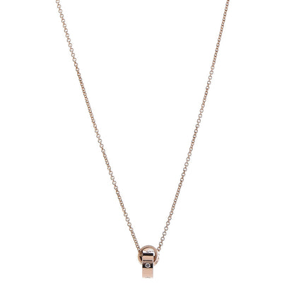 Bulgari 18K Rose Gold Diamond BVLGARI BVLGARI Link Pendant Necklace 1 of 11
