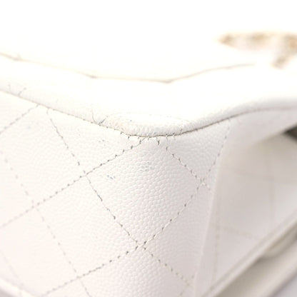 Chanel Caviar Quilted Small Double Flap White 8 of 17