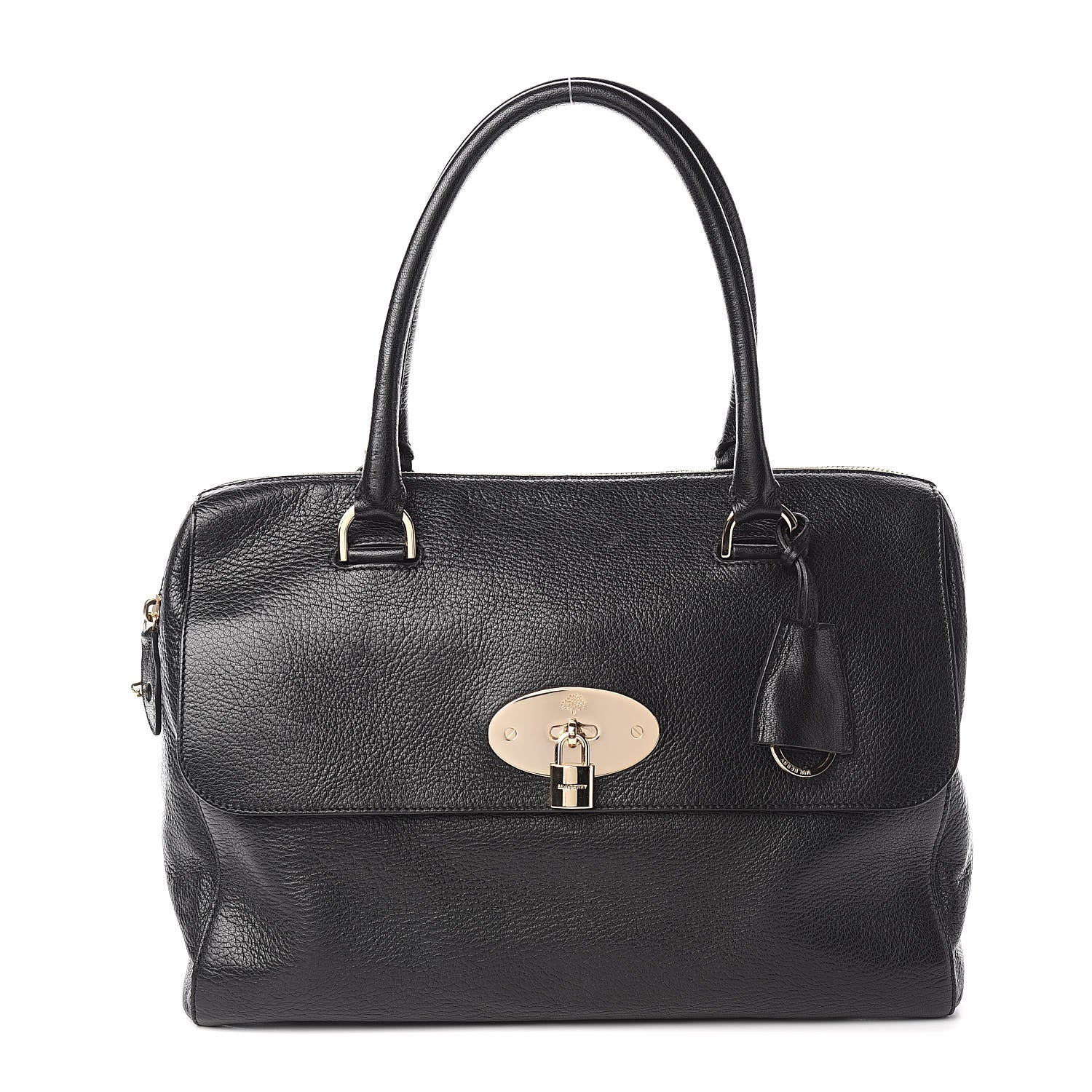 Mulberry Grainy Leather Medium Del Rey Satchel Black 1 of 12