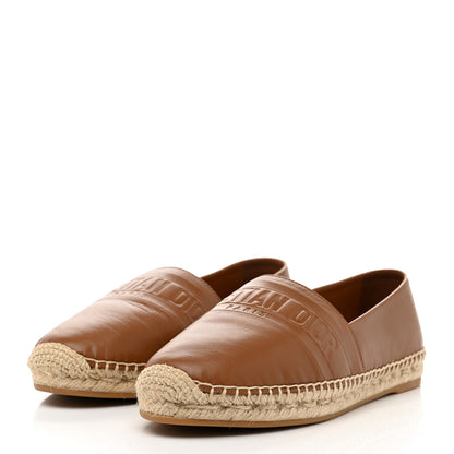 Christian Dior Lambskin Granville Espadrille 39 Golden Saddle 3 of 9