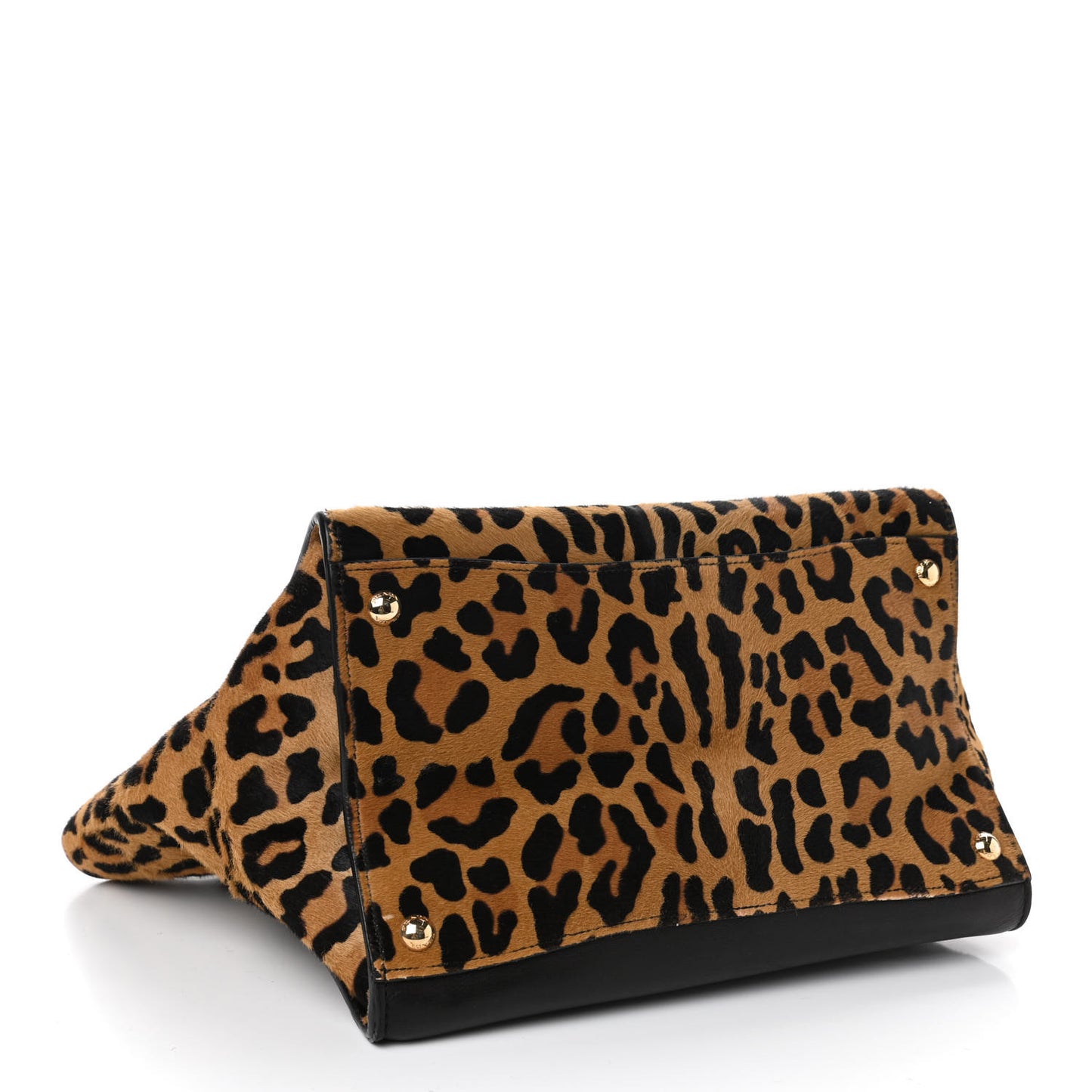 Cavallino Leopard Print Twin Pocket Tote