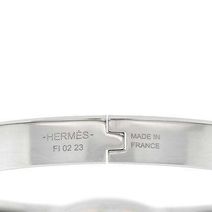 Hermes Enamel Mini Clic Chaine D'Ancre Farandole Bracelet GM Black 4 of 5