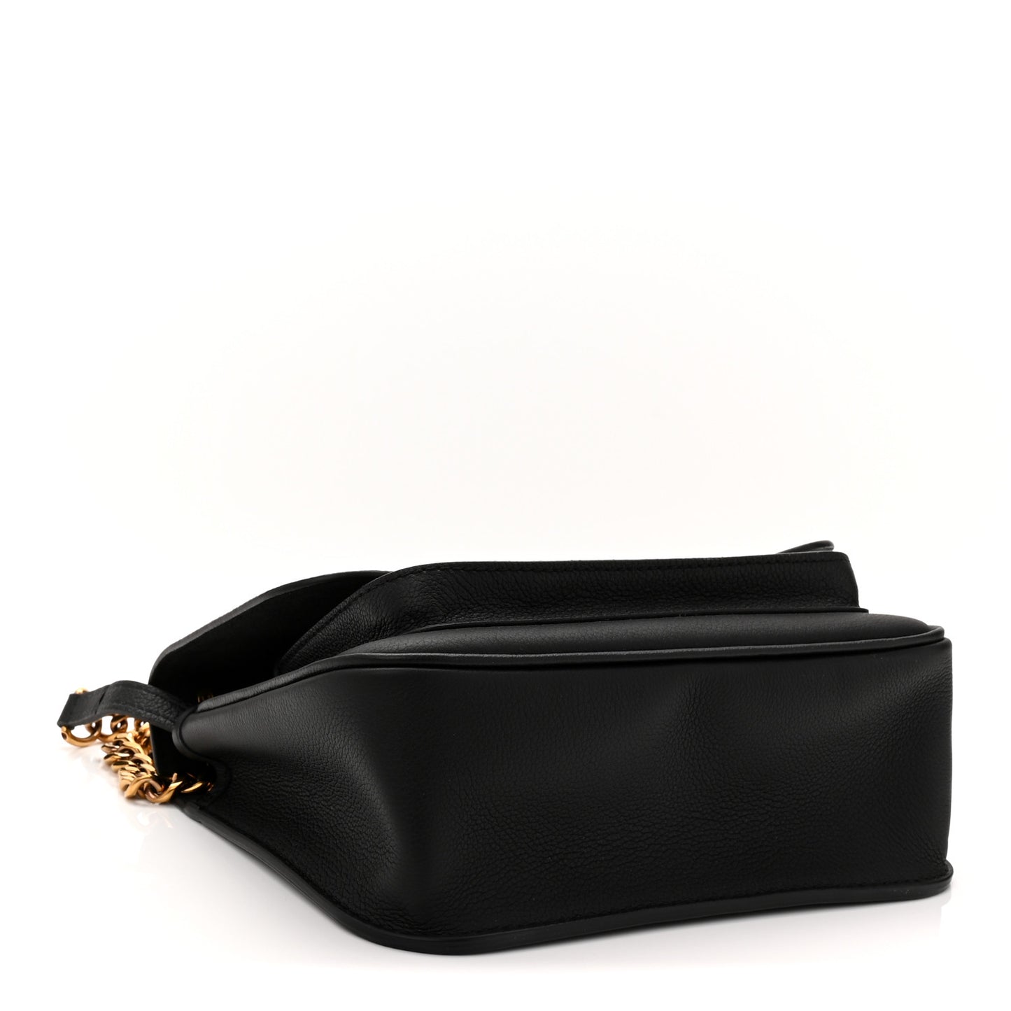 Grained Calfskin Lockme Chain Bag PM Black