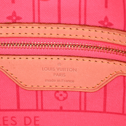 Louis Vuitton Monogram Roses Neverfull MM 6 of 9