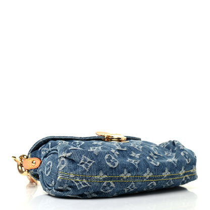 Louis Vuitton Monogram Denim Mini Pleaty Blue 4 of 6