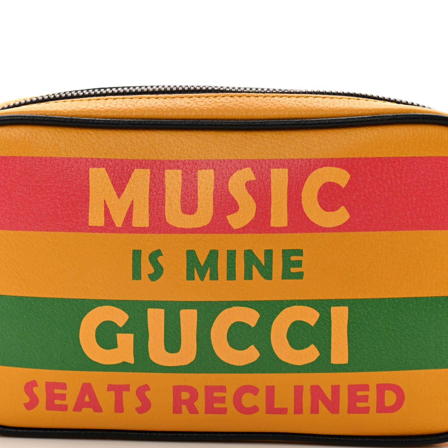 Gucci Textured Dollar Calfskin Music is Mine Belt Bag 95 38 Crop Multicolor Black 7 of 9