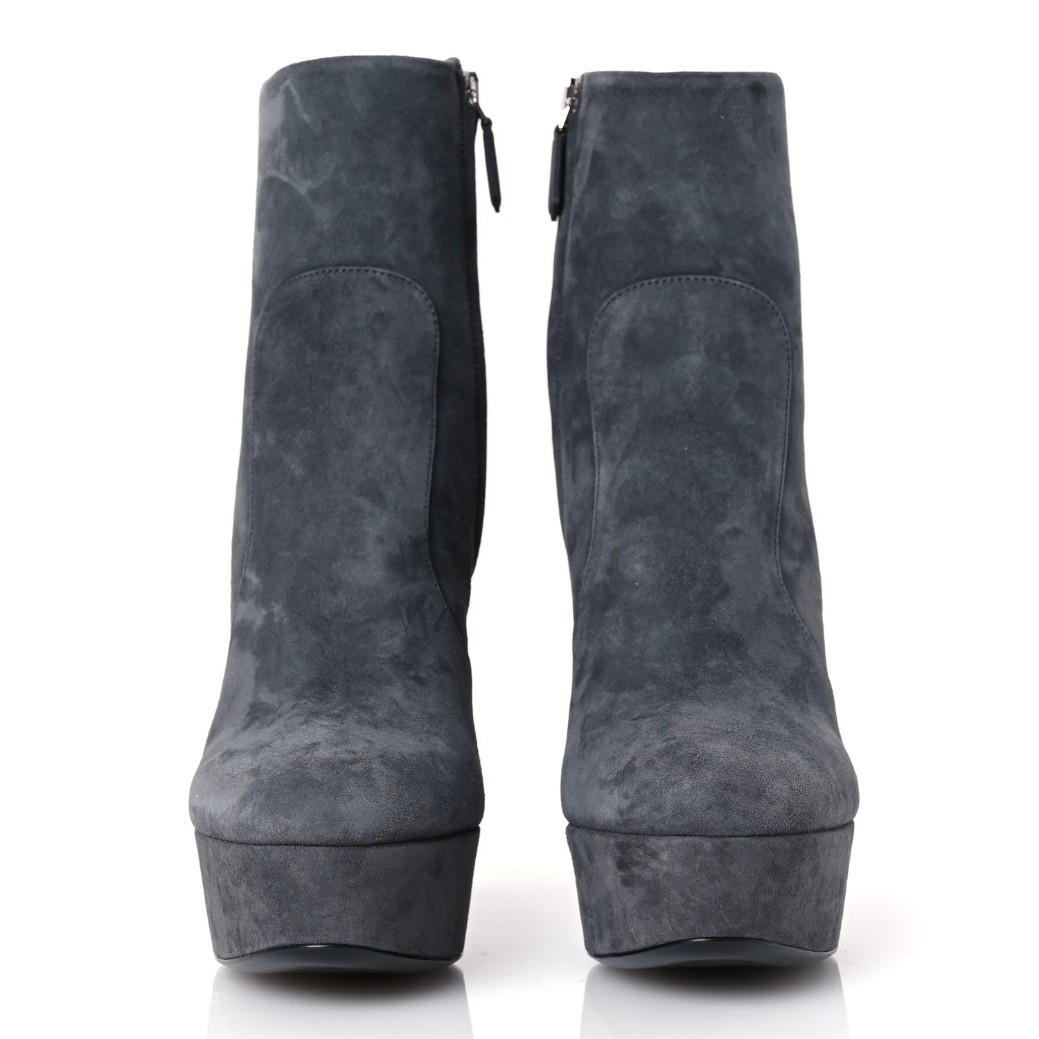 Prada Camoscio Donna Ankle Boots 35.5 Anthracite 3 of 10