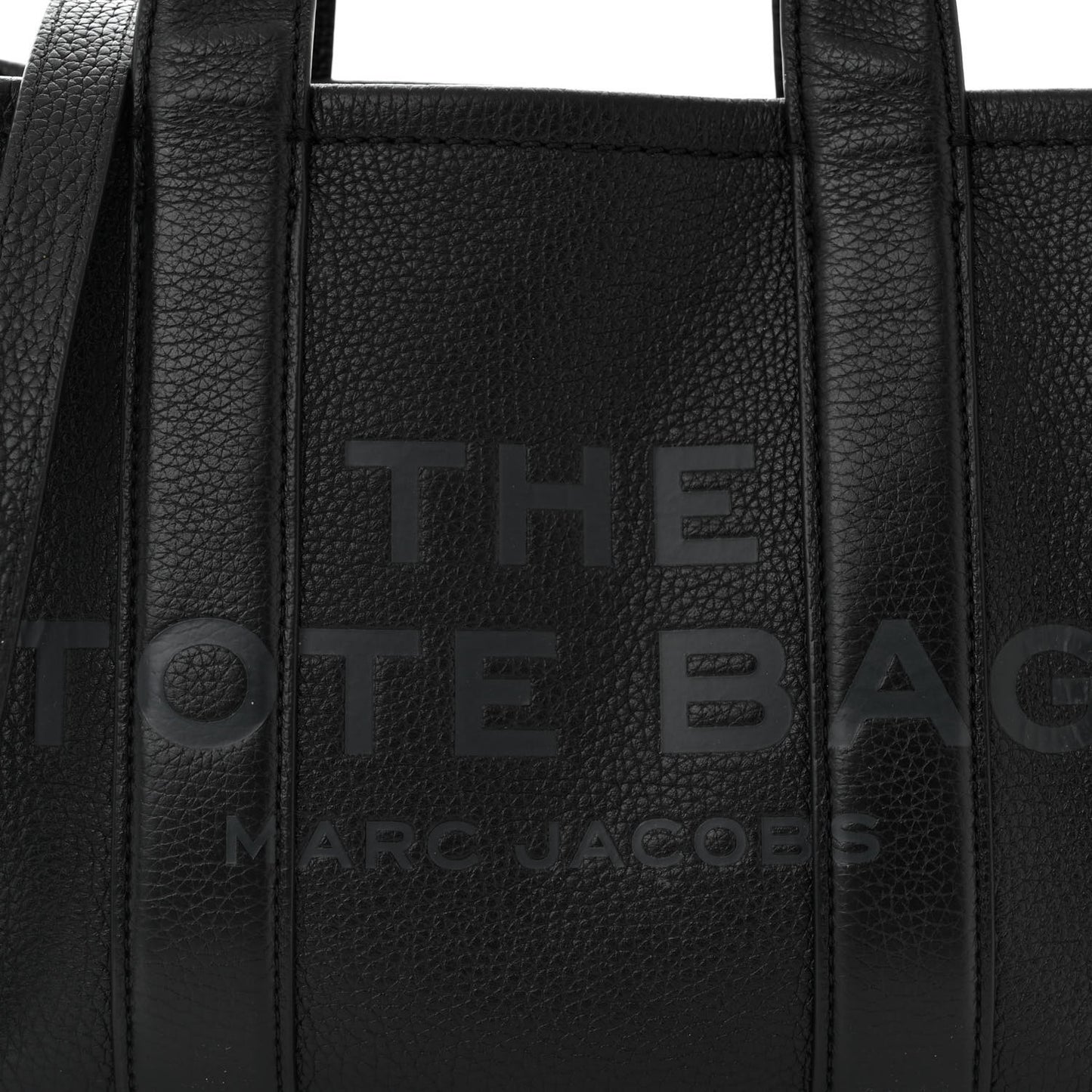 Grained Calfskin Small The Tote Bag Black