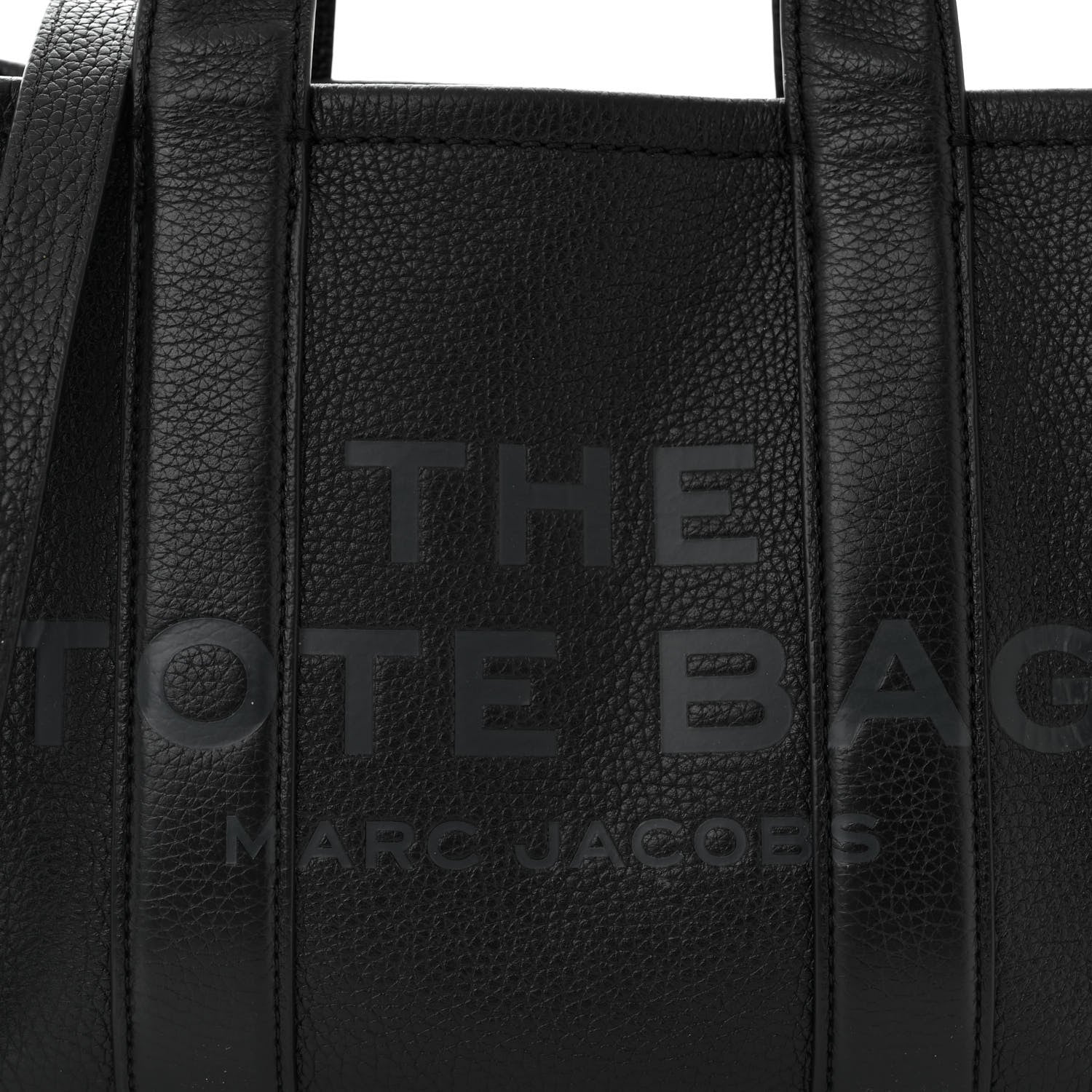 Marc Jacobs Grained Calfskin Small The Tote Bag Black 8 of 11