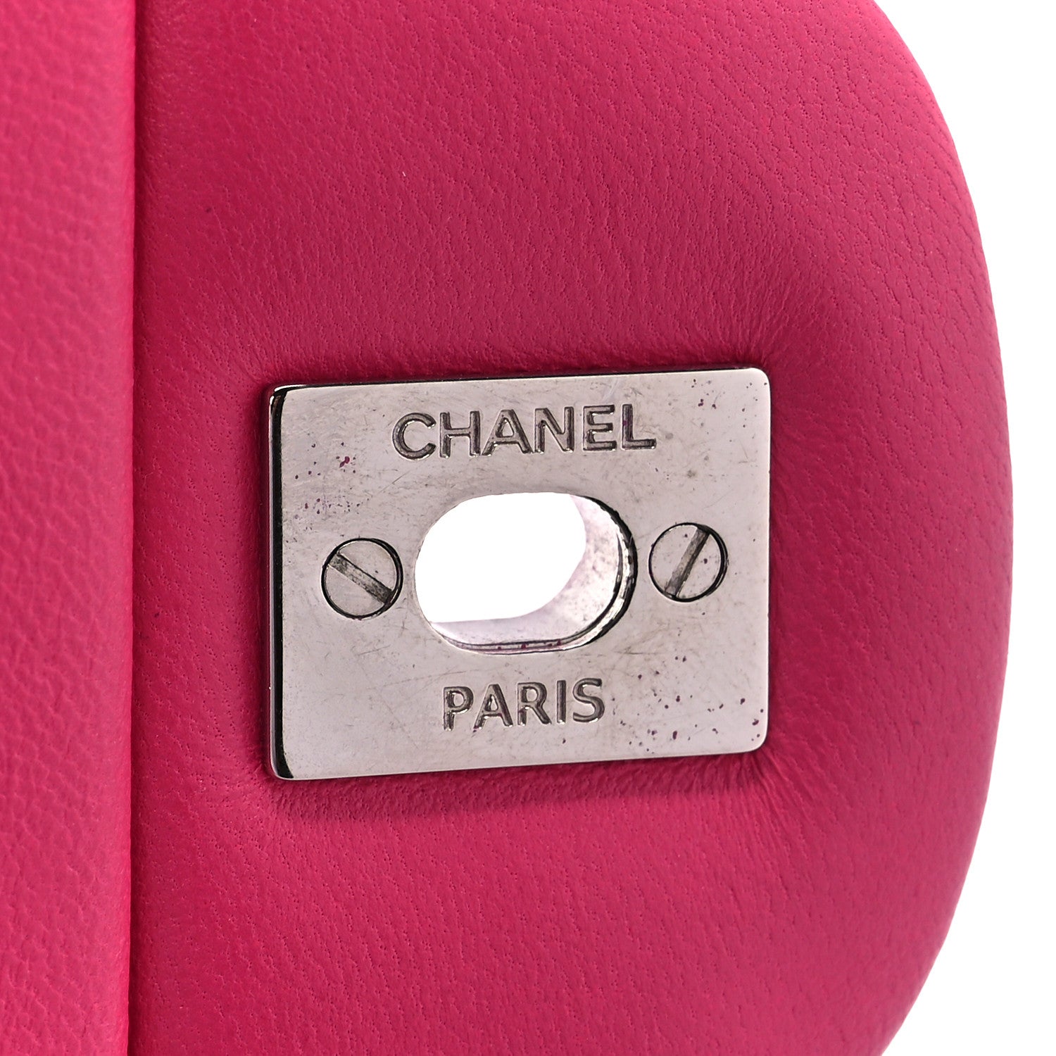 Chanel Lambskin Quilted Jumbo Double Flap Dark Pink 6 of 15