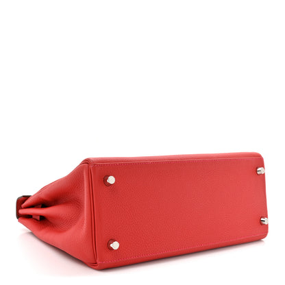 Hermes Togo Kelly Retourne 28 Geranium 4 of 10